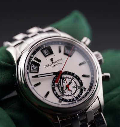 Patek Philippe Annual Calendar Chronograph Ss White Dial 5960
