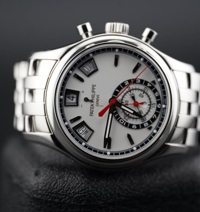 Patek Philippe Annual Calendar Chronograph Ss White Dial 5960