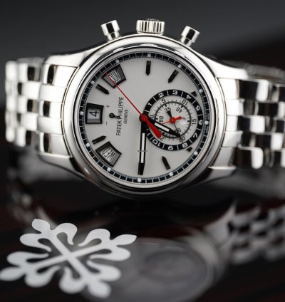 Patek Philippe Annual Calendar Chronograph Ss White Dial 5960