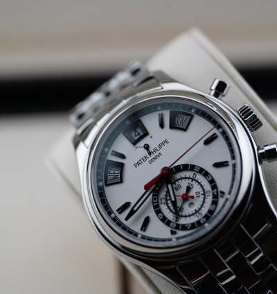 Patek Philippe Annual Calendar Chronograph Ss White Dial 5960