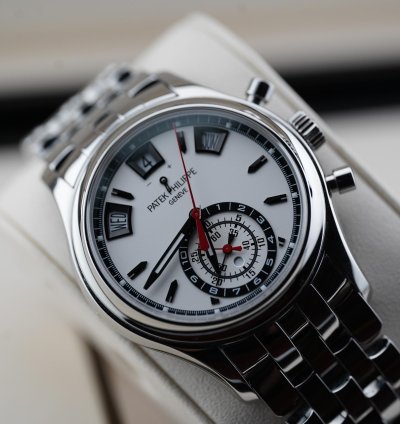 Patek Philippe Annual Calendar Chronograph Ss White Dial 5960