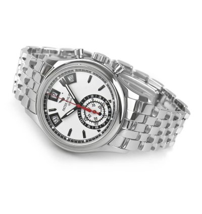 Patek Philippe Annual Calendar Chronograph Steel Annual Calendar Chronograph Power Day Night Silver 40 5mm Box Papers 5960 1a-001