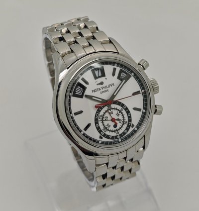 Patek Philippe Annual Calendar Chronograph Steel Watch Ps