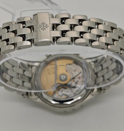 Patek Philippe Annual Calendar Chronograph Steel Watch Ps