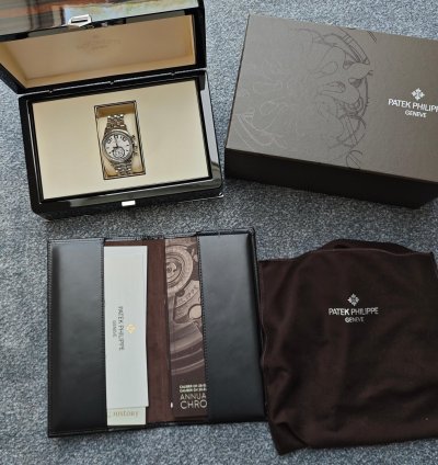 Patek Philippe Annual Calendar Chronograph Steel Watch Ps