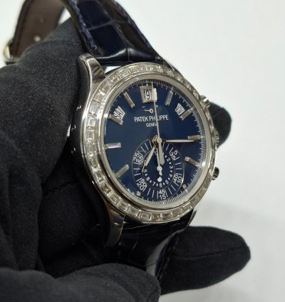 Patek Philippe Annual Calendar Chronograph Unpolish Factory Diamond Settings