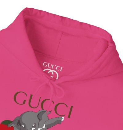 Gucci Elephant Heliconia Hoodie - Size Usa