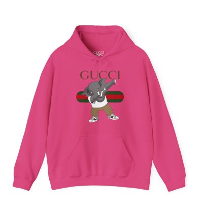 Gucci Elephant Heliconia Hoodie - Size Usa