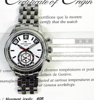 Patek Philippe Annual Calendar Chronograph White Dial 5960 1a-001