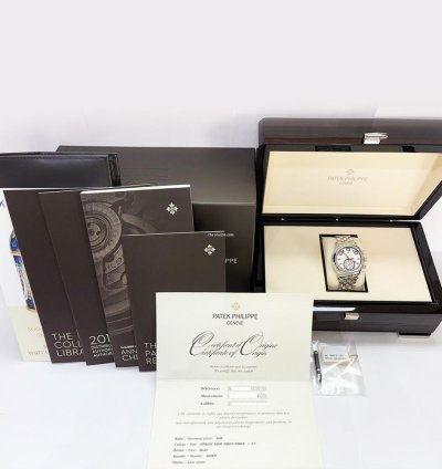 Patek Philippe Annual Calendar Chronograph White Dial 5960 1a-001