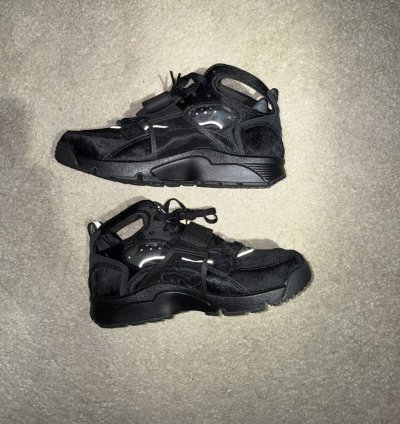 Nike Corteiz Black Huarache Sneakers