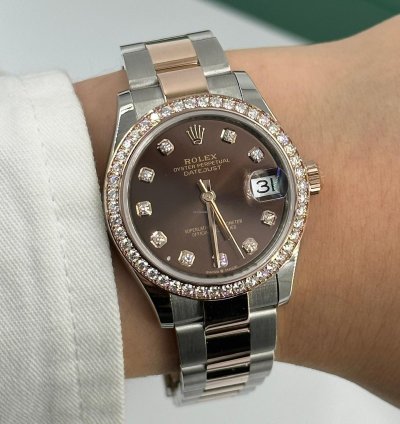 Rolex Datejust 31 Choc Diamonds Oys