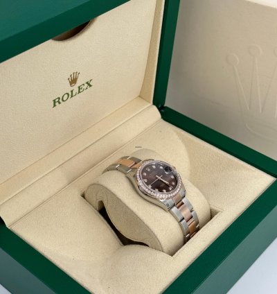 Rolex Datejust 31 Choc Diamonds Oys
