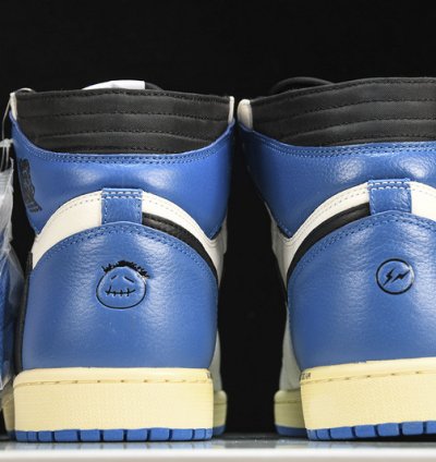 Nike Jordan 1 High X Fragment X Travis Scott Sailblue