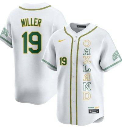 Mason Miller Jersey 19 Oakland Athletics City Connect Concept Stitched White
