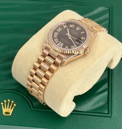 Rolex Datejust 31 Choc Roman Diamonds Viix