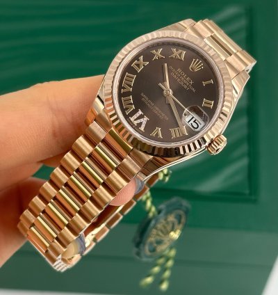 Rolex Datejust 31 Choc Viix Roman Diamonds