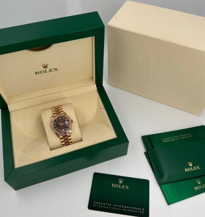 Rolex Datejust 31 Choc Viix Roman Diamonds