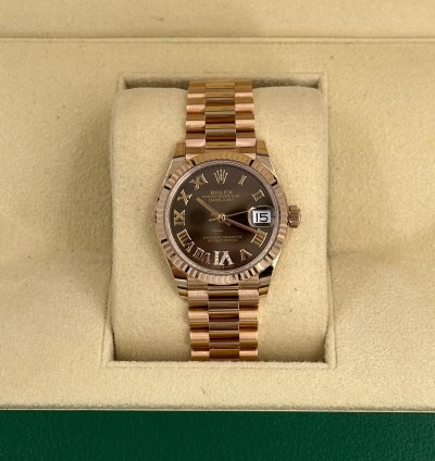 Rolex Datejust 31 Choc Viix Roman Diamonds