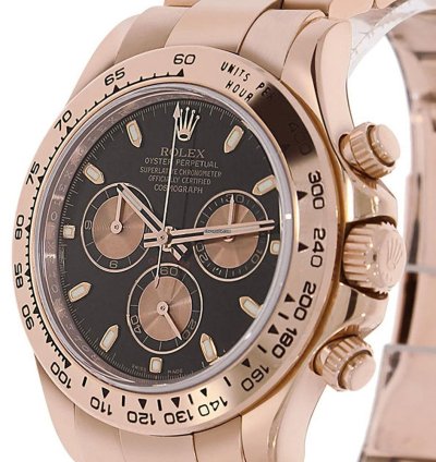 Rolex Daytona 116505 18k Rose Gold Black Index Dial 40 Mm