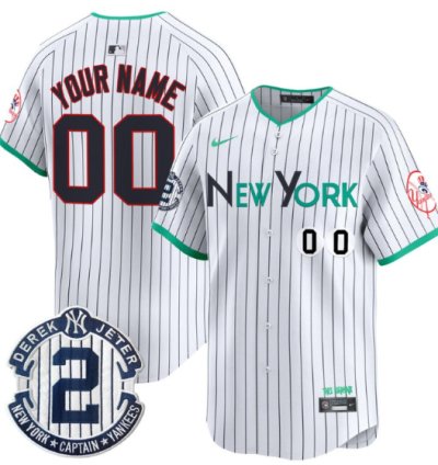 Custom New York Yankees Jersey City Connect Vapor Premier Limited Stitched Pinstripe