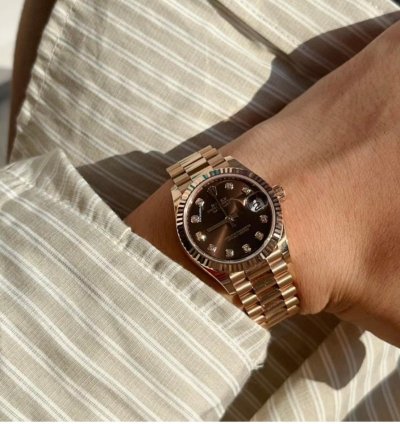 Rolex Datejust 31 Diamonds Choc