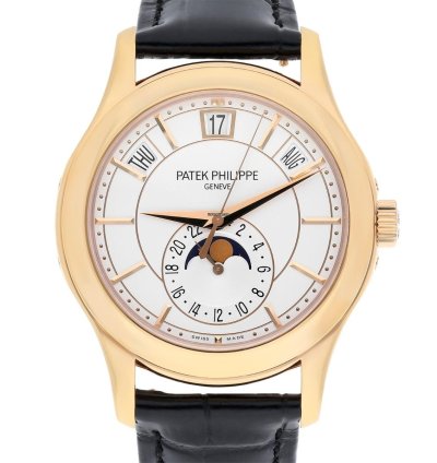 Patek Philippe Annual Calendar Complications 5205r-001 Rose Gold Silver Dial Mens Watch Complete