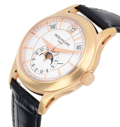 Patek Philippe Annual Calendar Complications 5205r-001 Rose Gold Silver Dial Mens Watch Complete
