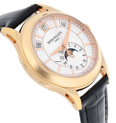Patek Philippe Annual Calendar Complications 5205r-001 Rose Gold Silver Dial Mens Watch Complete