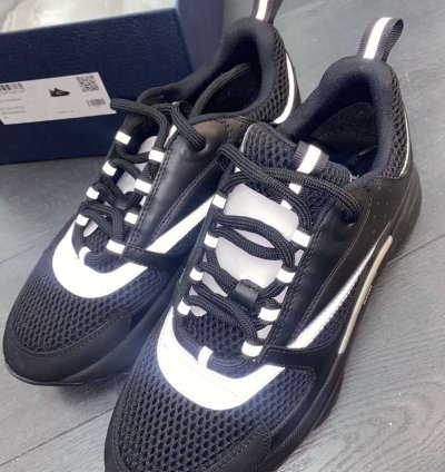 Dior B22 Sneakers Black Silver