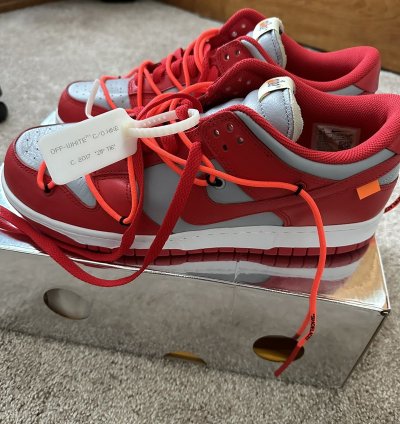 Nike Dunk Low Off-white University Red
