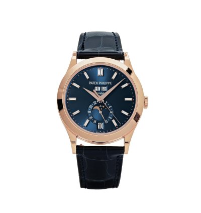 Patek Philippe Annual Calendar Complications 5396r-015 Annual Calendar Rose Gold Blue Dial 2019