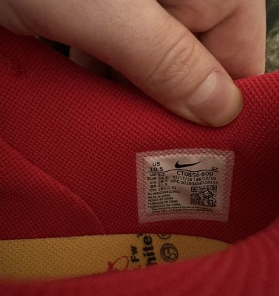 Nike Dunk Low Off-white University Red
