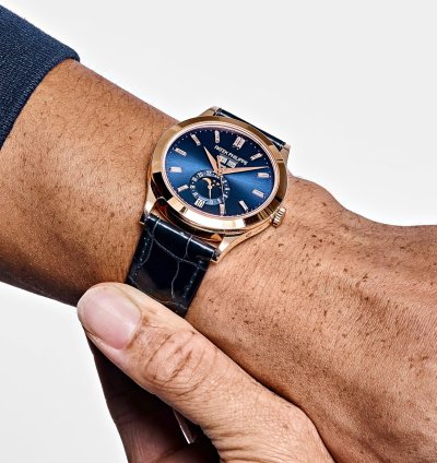 Patek Philippe Annual Calendar Complications 5396r-015 Annual Calendar Rose Gold Blue Dial 2019