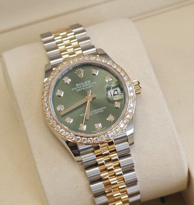 Rolex Datejust 31 Green Diamonds Jub