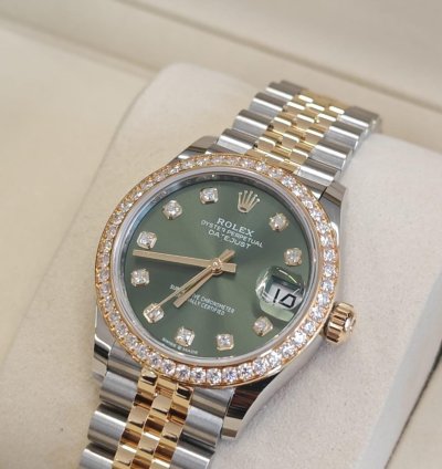 Rolex Datejust 31 Green Diamonds Jub