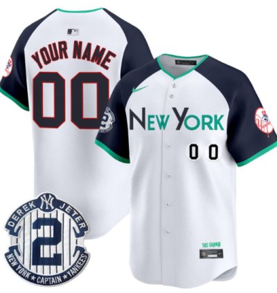 Custom New York Yankees Jersey City Connect Vapor Premier Limited Stitched Alternate