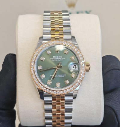 Rolex Datejust 31 Green Diamonds Jub