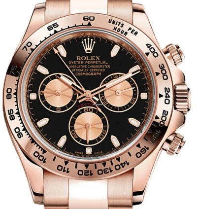Rolex Daytona 116505 Cosmograph Daytona Rose Gold-black Dial 40mm