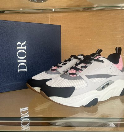 Dior B22 Sneakers In Pale Grey Pink