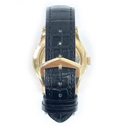 Patek Philippe Annual Calendar Complications Annual Calendar 40mm 5205r-010 Rose Gold With Black Leather Watch Black Dial 2017