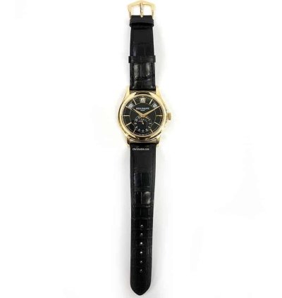 Patek Philippe Annual Calendar Complications Annual Calendar 40mm 5205r-010 Rose Gold With Black Leather Watch Black Dial 2017