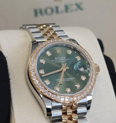 Rolex Datejust 31 Green Jub