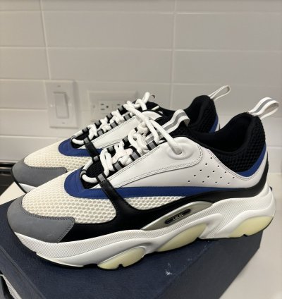 Dior B22 Sneakers White Black Blue