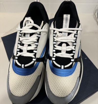 Dior B22 Sneakers White Black Blue