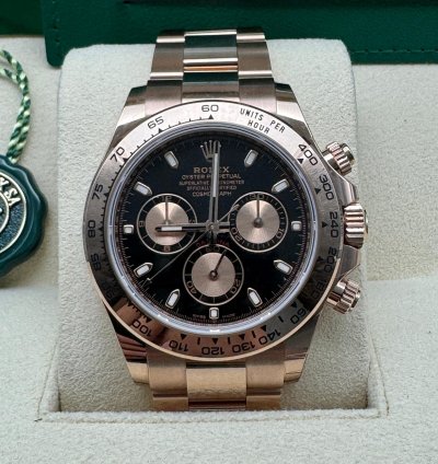 Rolex Daytona 116505 Everose Gold Black Dial New 2022
