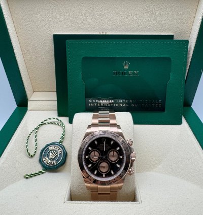 Rolex Daytona 116505 Everose Gold Black Dial New 2022
