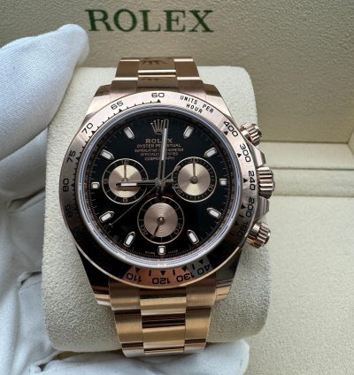 Rolex Daytona 116505 Everose Gold Black Dial New 2022
