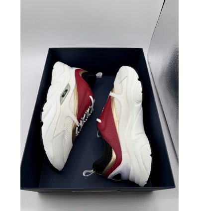 Dior B22 White Black Burgundy Gold Size 16 Eu 49