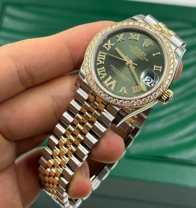 Rolex Datejust 31 Green Roman Jub